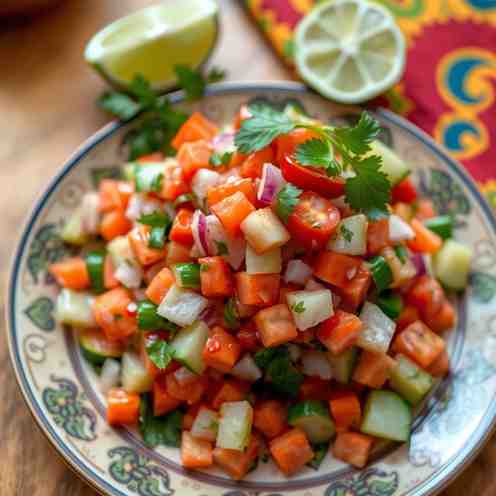 Fresh Kenyan Kachumbari - Easy African Salad Recipe